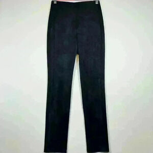 ARITZIA Wilfred Faux Suede Brushed Microfiber Work Pants Leggings Black Women 0
